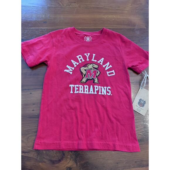 Wes and Willy Kids SS Organic Cotton Tee Shirt Maryland Terrapins Size 4T NWT - Picture 2 of 7